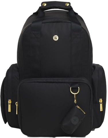 haddad brands europe Rucksack – Wickeltasche, Schwarz , one size, Casual