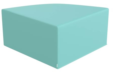 Children's Factory Large Corner Ottoman, Mix-and-Match Kids Chairs, Sofas, Corner Ottomans and Cubes, Foam-Filled and Water-Resistant, Flexible Seating for Classroom Elementary, Aqua