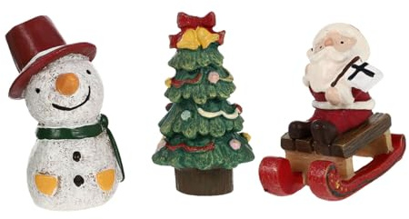 Homoyoyo 4stücke Mini-weihnachtsdeko aus Kunstharz für Reptilien-terrarien Aquarium und Garten mit Modernem Design Langlebig und Vielseitig Einsetzbar