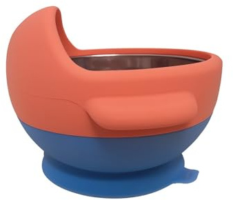Tazón Térmico De Doble Capa Con Base De Succión — Acero Inoxidable 304 Y Silicona De Grado Alimenticio, Antiderrame, Apto Para Microondas, Gran Capacidad, Mantiene El Calor(Pink)