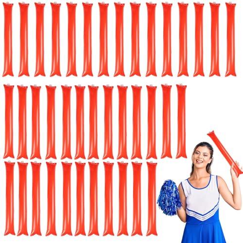 Bastoni di gioia gonfiabili, bastoncini boom spirito di - 40 bastoncini di cheerleader per animare giocattoli | Bastone animazione per resistente all'usura, rumore creatori, favori, bada