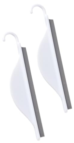 Ipetboom Silicone Glass Squeegee 2pcs Set, Window and Mirror Cleaner for Bathroom and Kitchen, Soft Flexible Windscreen Wiper for Home Glass and Shower Cleaning