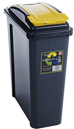 Recycle Bin Slate/Yellow 25L