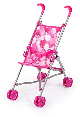 Bayer Design Puppenbuggy, Puppenwagen mit integrierten Sicherheitsgurt, leicht faltbar, klappbar
