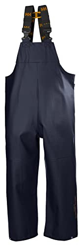 Helly Hansen Workwear Men's Gale Waterproof Rain Bib Trousers, Navy, M
