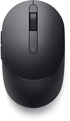 Dell MS5120W Mobile Pro Wireless Mouse – Wireless 2.4GHz, Bluetooth 5.0, Microsoft Swift Pair/Dell Pair (Windows 10 & 11 only), Optical LED Sensor - Black