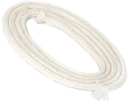 NKlaus 1 Meter runde Glasfaser Ø 5mm für Spirituslampe Öllampe für gereinigtes Lampenöl Paraffinöl Dauerdocht Gartenfackel Petroleumlampe 1258