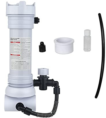 320 Pool-Chlorinator, kompatibel mit Pentair Rainbow R171096, automatischer Inline-Chlor-/Brom-Futterspender, kann bis zu 25.000 Liter Wasser verarbeiten