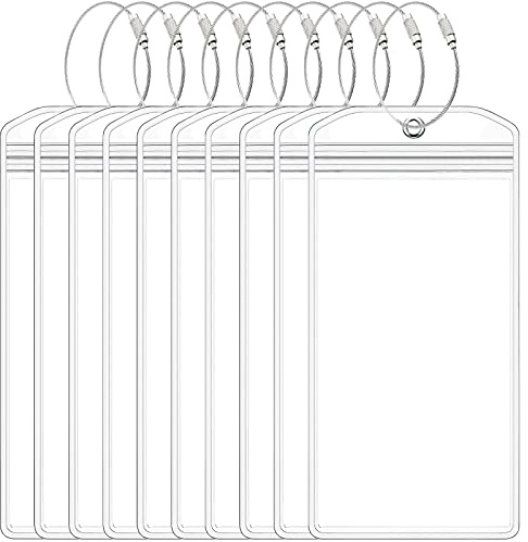 Yikki 10 Pcs Cruise Luggage Tag Holders for Princess Carnival P&0 MSC