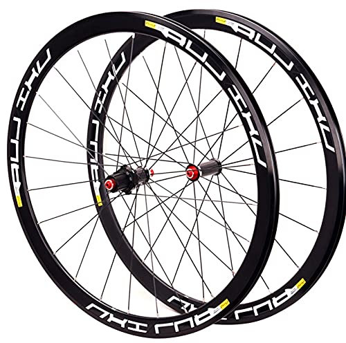 700c Laufradsatz Felgenbremse Rennrad Laufradsatz 7 8 9 10 11-Fach Kassette Drahtreifen 40mm Carbon-Nabe Fahrradräder Schnelle Veröffentlichung 1865g