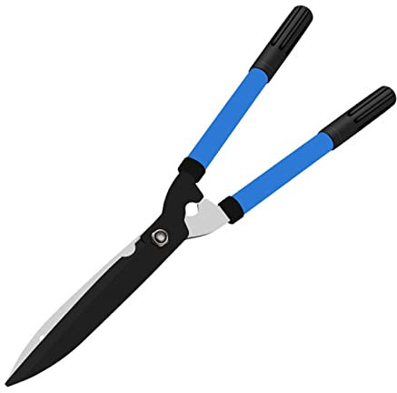 TONZN Garden hedge shears, anvil pruners with lightweight aluminum handles ideal for pruning boxwood bushes