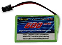 Carson 500608239 3,7V/600mAh LiION Bull Dozer Traktor JST - RC Akku, Ersatzakku, Akku für ferngesteuerte Autos, RC Auto, Akku für RC Modelle, RC Batterie