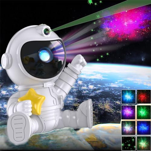 ENCOMAG Astronaut Galaxy Projector Night Light,360° Starry Nebula Projection Lamp with Timer Remote Control,Gifts for Kids,Adults,Christmas,Birthday,Valentine's Day,Bedroom Decor