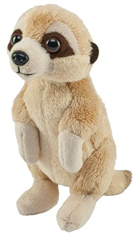 Wild Republic Pocketkins Eco Suricate, Animal en Peluche, 12 cm, Jouet en Peluche, Fabriqué à partir de Matériaux Recyclés, Écologique
