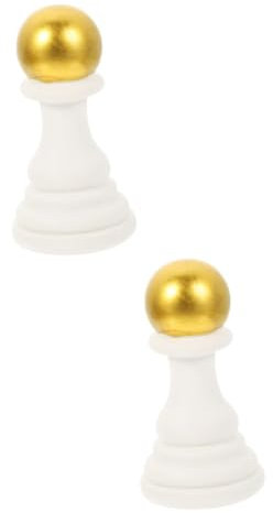 Ciieeo 2St Simuliertes Schach schachcomputer Chess şahmaran Schachfiguren-Set schachfiguren Set Schachbrett schachset bücherregal Haushalt Skulptur Schmuckstücke schmücken Büro Kunstharz