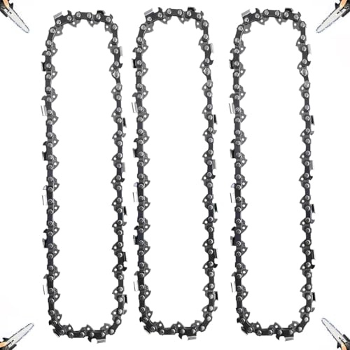 3 Stück Sägeketten 8 Zoll 45 TG Kette für Mini Akku Kettensägen Kette Ersatz 3/8 LP, für 24CM Schwert