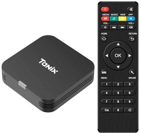Android TV Box 10.0, Android Box 2GB RAM 16GB ROM, Allwinner H313 Quad-Core Arm Cortex A53, Soporte WiFi y USB 4k Smart Box TV