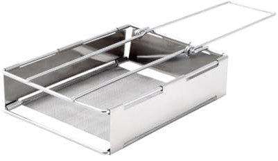 LABRIMP Outdoor Toast Rack Klappbares Design Für Brotbacken Rostfreier Faltbar Und Tragbar Für Grill Und Küche