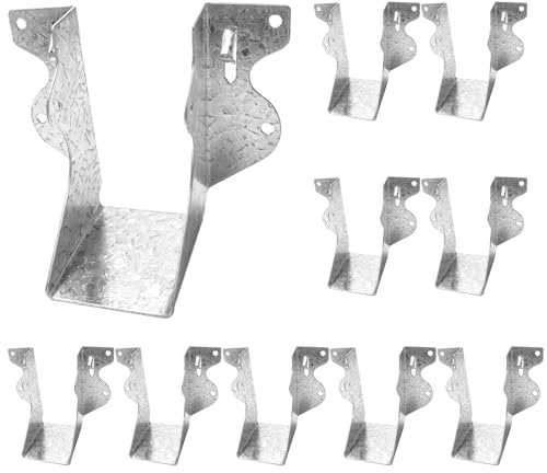 Joist Hangers 2x4 for Wood 20 Gauge Galvanized Face Mount Joist Hanger Bracket for Deck Floor Rafter Framing Ceiling - 10 Pcs