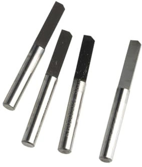 5 stücke 4 * 15mm Halb Gerade Bits Hartmetall Gravur Fräser for Carving Schneiden Acryl MDF Holz Farbe platte ABS