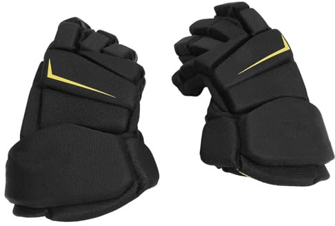 Par de guantes de hockey sobre hielo, ligeros, transpirables, para hockey sobre césped y patines (11 pulgadas)