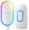 TMEZON Campanello Senza Fili da Esterno,Campanello Wireless Impermeabile IPX5 Casa Doorbell con Indicatore LED,5 Volumi Selezionabili, 60 Suonerie,Bianco,USB port fili