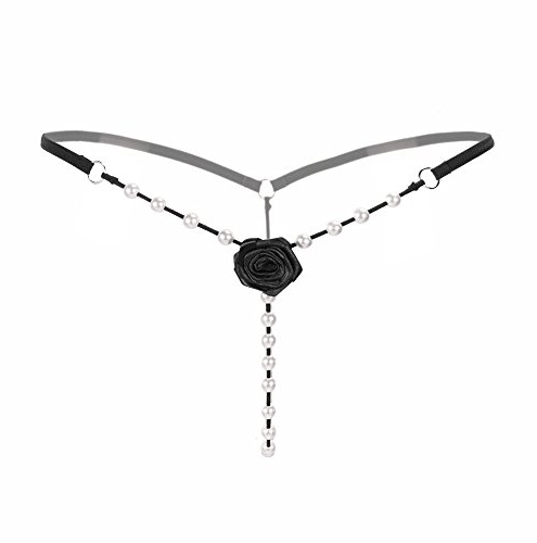 Tanga Sexy String Lingerie Sexy Donne Hipster Traspirante G-String Morbido Confortevole Mutandine Sottile Leggero Slip Grandi Taglie Mutandine Per Le Donne, Nero , Taglia unica