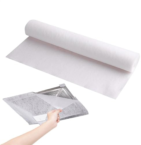 Filter für Dunstabzugshaube – Backpapier für Dunstabzugshaube, selbstklebend, ölfrei, Vlies | Filterpapierfilter, Aufkleber aus Papier, Anti-Öl-Papier, Fettfilter, Fettfilter