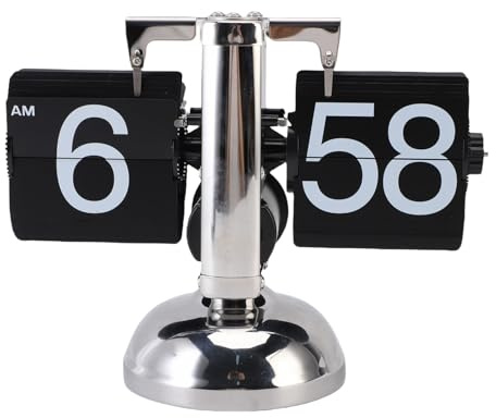 Riuulity Retro Digital Flip Down -Uhr mit Ausgezeichneter Ausrüstung Bewegung, Stillem Betrieb und Modernes Design, Geeignet für Wohnzimmer, Studien und Küchen