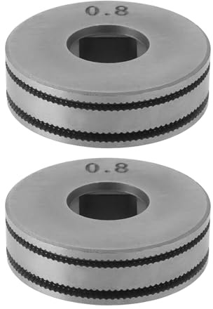 SG Store 2x Rulli Di Guida Per L'alimentazione Del Filo Da 0,8/1,0 Mm Ruote Zigrinate Da 25 Mm Compatibili Con MIG Saldatrice