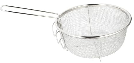 TOYANDONA Colino Resistente al Calore in Acciaio Inox Argento Funzione di Separazione Rapida di Olio Caldo per Cucina per Famiglie e Hotel