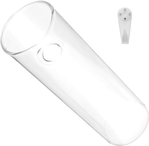 SEWACC Modernes Glas Pflanzgefäß in Zylindrischer Form Wandvase mit Feiner Verarbeitung für Hydrokultur und Stilvolle Dekoration im Schlafzimmer