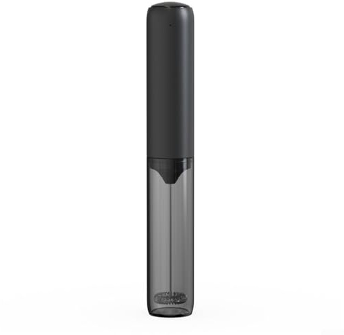 Mousseur à lait électrique portable rechargeable par USB avec fouet en acier inoxydable pour latte, cappuccino, matcha et boissons protéinées - Noir