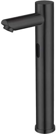 XJTNLB Wasserhahn Bad mit Sensor Batterie Waschtischarmatur Sensor Armatur Automatischer Wasserhahn Warm und Kaltwasser Schwarz,Hoch