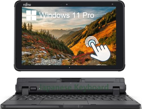 Fujitsu Stylistic Q5010 Touchscreen Tablet PC, 10,1 FHD (1920x1200), Intel Celeron N4020, 4 GB di RAM, eMMC da 64 GB, tastiera QWERTY giapponese, Windows 11 Pro (Ricondizionato)