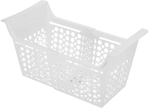TOYANDONA Cesta de plástico extensible para congelador horizontal con orificios de drenaje, organizador ajustable para almacenamiento de alimentos en arcones, ideal para cocinas modernas
