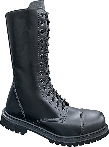 Brandit Phantom Ranger Leder Stiefel/Schuhe schwarz (Stahlkappe)