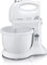 SEVERIN Handmixer-Set, ca. 300 W, Inkl. Tischständer und 3 L Rührschüssel, HM 3810, Weiß/Grau