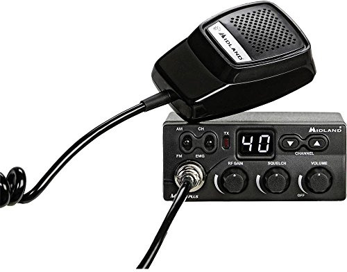 Midland M Zero Plus - Radio CB de 40 Canales (Am/FM) Color Negro