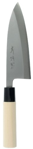 Kotobuki High-Carbon SK-5 Japanese Deba Fish Filleting Knife, 165mm