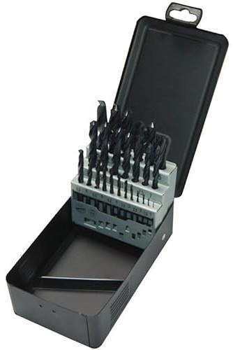 Milwaukee 4932 3524 69 HSS-R DIN 338 Metal Drill Bit Set - Black (25-Piece)