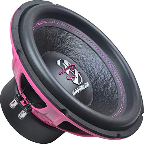 Ground Zero 30 cm Subwoofer – 2 x 2 Ohm Voicecoil – 1000 WRMS, Schwarz, GZIW 12SPL Pink