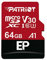 Patriot 64GB A1 Micro SD Card for Android Phones and Tablets, 4K Video Recording - PEF64GEP31MCX