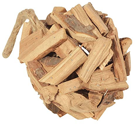 CHICCIE Holzkugel Hängend Natur 28cm - Dekokugel Dekoball Holzball