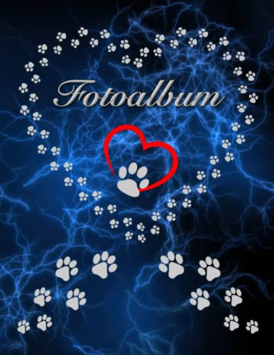 Fotoalbum für Hunde Katzen Haustiere Geschenkidee Hundeliebhaber Katzenliebhaber Züchterbuch Hundeverein Katzenverein Photo Album Foto Tagebuch Welpen ... Tierschutz Fellnasen Blitz 01