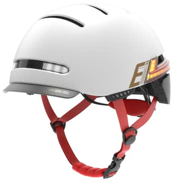 LIVALL BH51M_NSO - Smarter Fahrradhelm mit LED-Lichtsystem, SOS-Alarm System, Multimedia Einheit & Freisprecheinrichtung in Sandstein_M_54-58cm