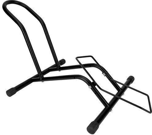 Belle Vous Soporte Bicicleta Negro de Suelo - para Ruedas de 8 a 11 cm - Soporte Bici Portátil para Bicicletas de Ruta y de Montaña - Sujeta Bicicletas Interiores y Exteriores -para Casa o Garaje