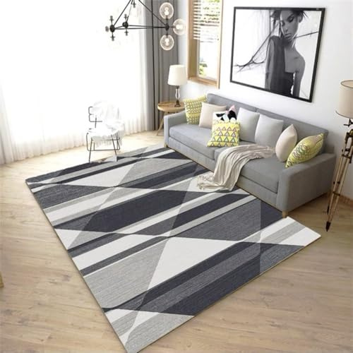 RUGMRZ Manta De Juegos Bebe Geometría Antideslizante Alfombra Lavable Lavadora Alfombra Bebe Gateo Manta yoga170X240cm