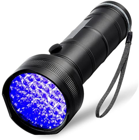 POCKETMAN 51 LED UV Flashlight Black Light 395 nm Blacklight for Pet Urine Detector for Dog/Cat Urine, Dry Stains, am 51uv