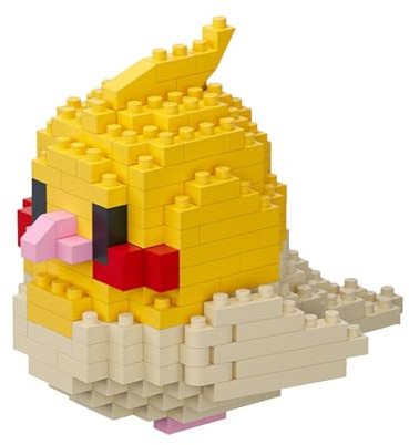 NOOLY Pappagallo Micro Mattoni da Costruzione Kit Uccello Thmed Blocchi Set Decorazione per Casa e Ufficio WKLJM-01 237 Pezzi (Giallo)